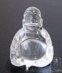 Smějící se Buddha - Křišťál (3,8 cm)