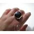 Hematit - stříbrný prsten