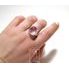 Kunzit - stříbrný prsten