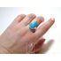 Amazonit - stříbrný prsten