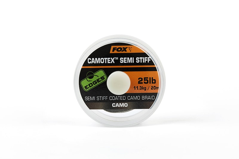 Fox Ztužená šňůrka Edges Camotex Semi Stiff Camo 20m - 25lb