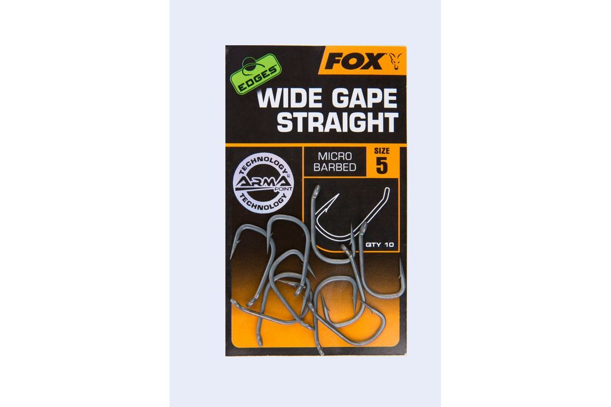 Fox Háčky EDGES Wide Gape Straight 10ks