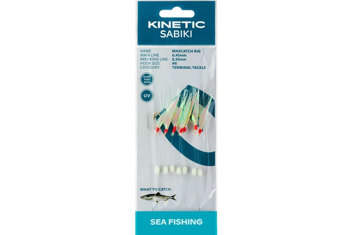 Kinetic Návazec Sabiki MaxCatch Glow Fishskin/Mix