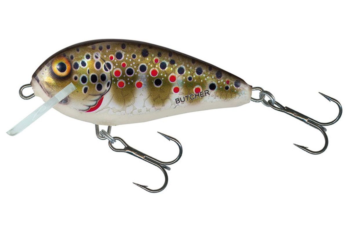 Salmo Wobler Butcher Floating Holographic Brown Trout