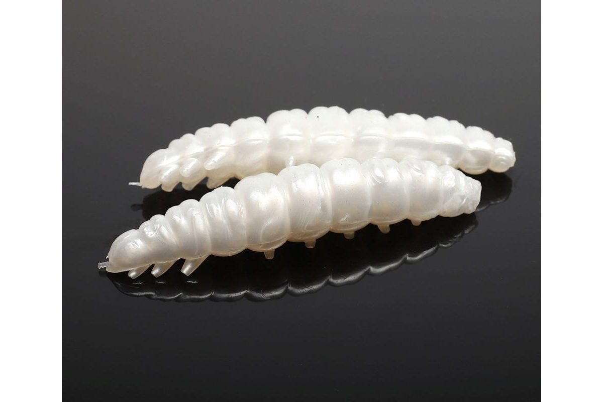 Libra Lures Larva Silver Pearl