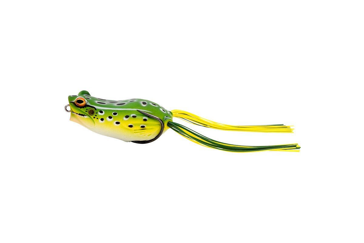 Savage Gear Imitace žáby Hop Popper Frog Floating Green Leopard