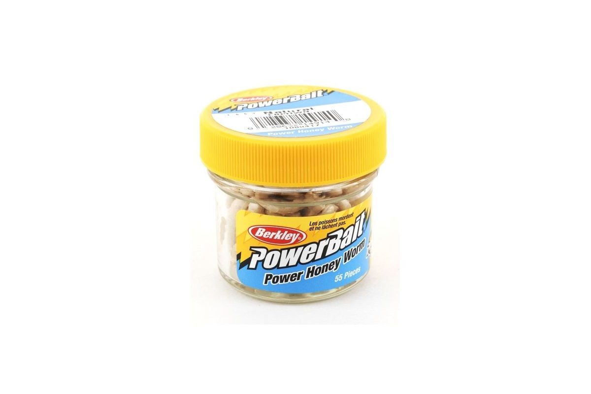 Berkley Gumová nástraha PowerBait Honey Worm Garlic 2.5cm, 55ks White