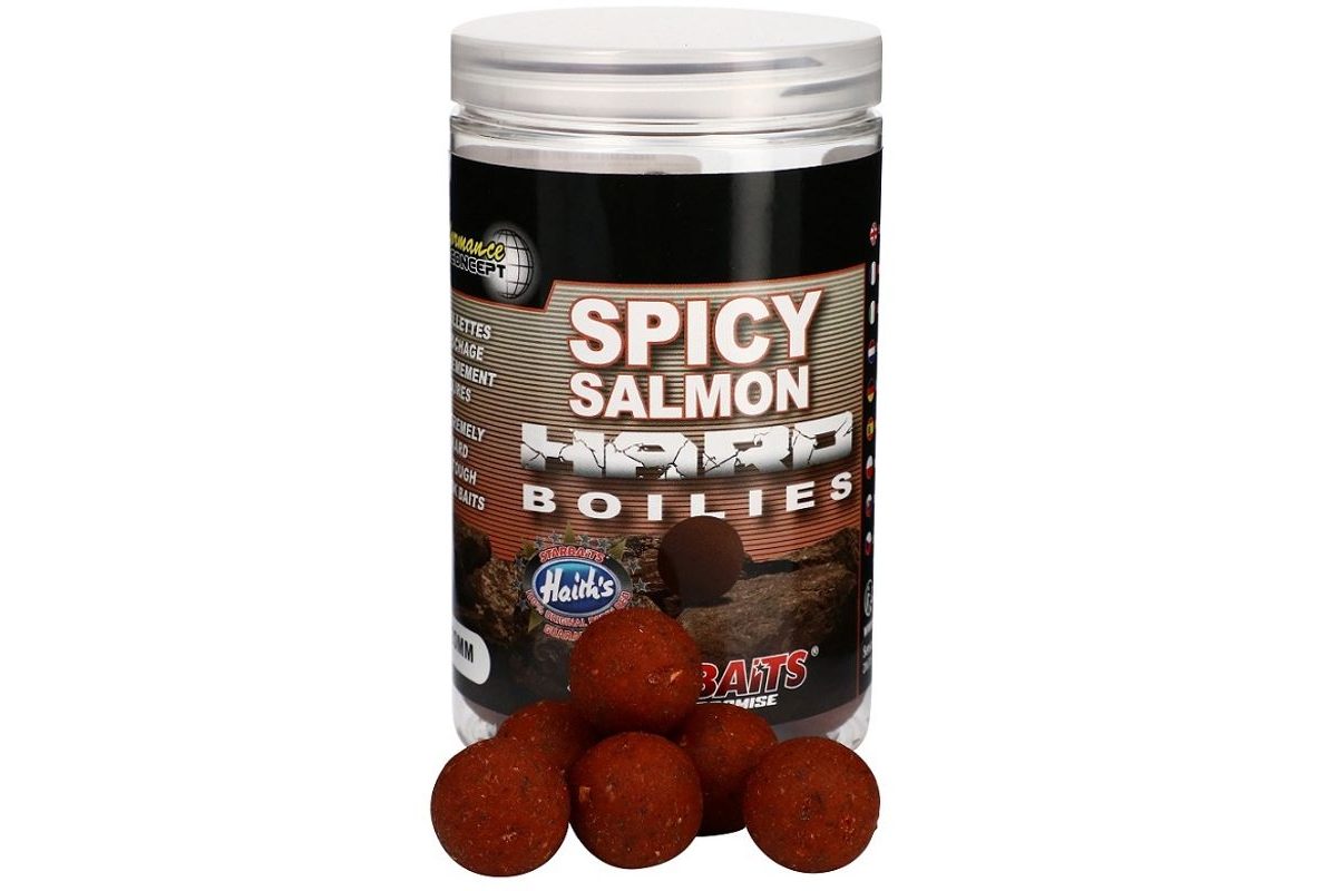 Starbaits Boilie Hard Spicy Salmon 200g