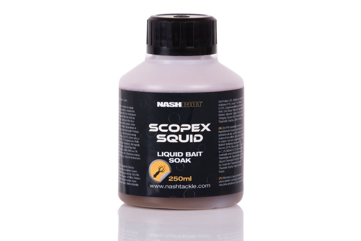 Nash Scopex Squid Liquid Bait Soak 250ml