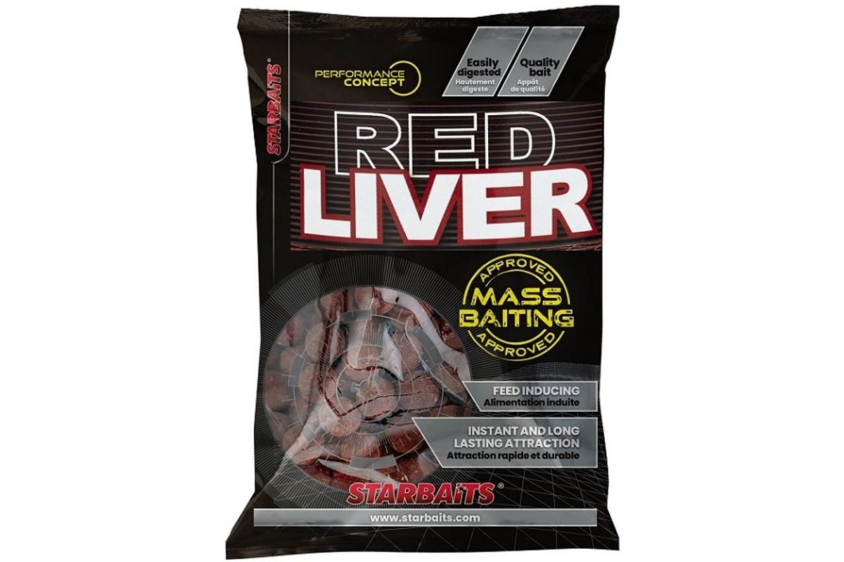 Starbaits Boilies Mass Baiting Red Liver 3kg