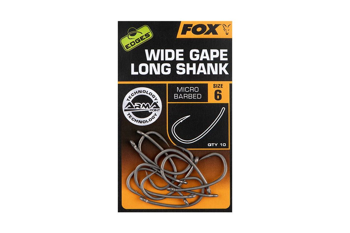 Fox Háčky Wide Gape Long Shank 10ks
