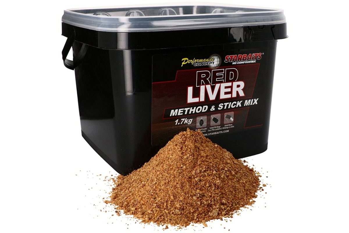 Starbaits Method & Stick Mix Red Liver 1,7kg