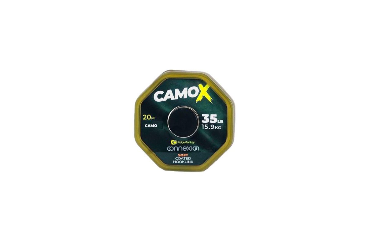 RidgeMonkey Šňůrka Connexion CamoX Soft Coated Hooklink 20m