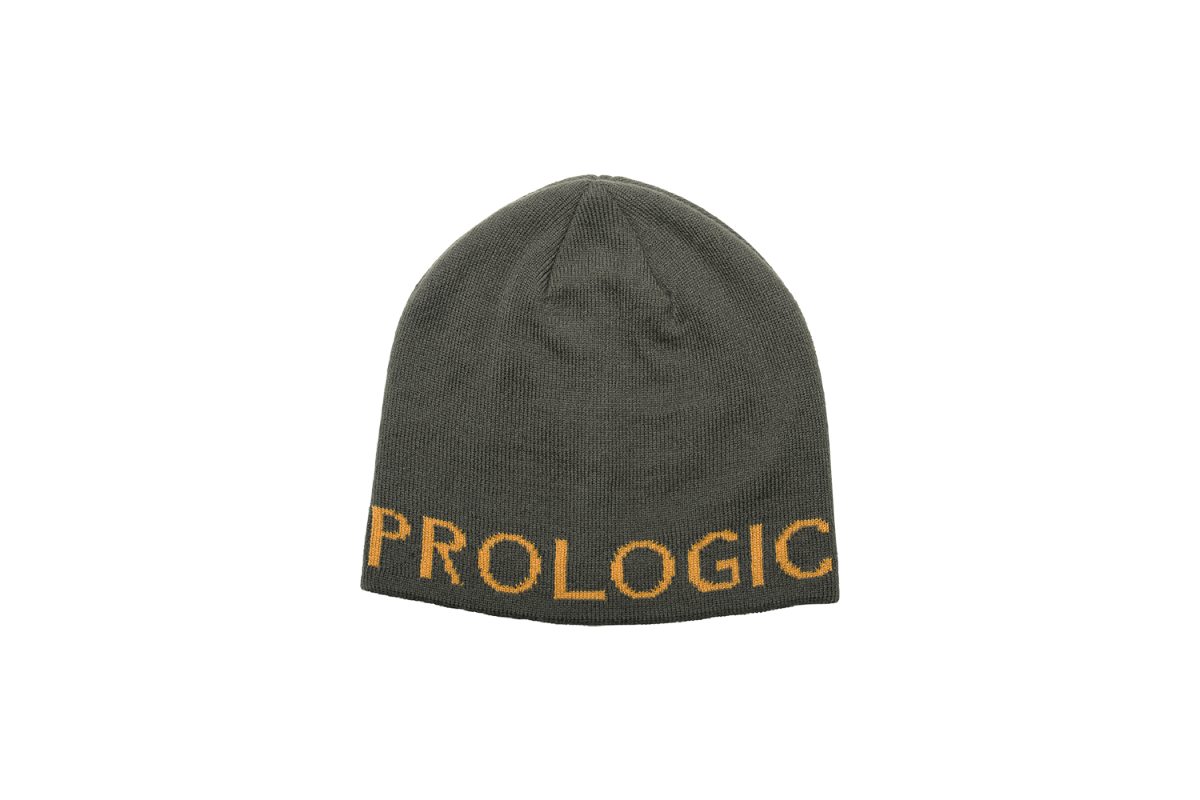 Prologic Zimní čepice Bivy Logo Beanie Rifle Green/Orange