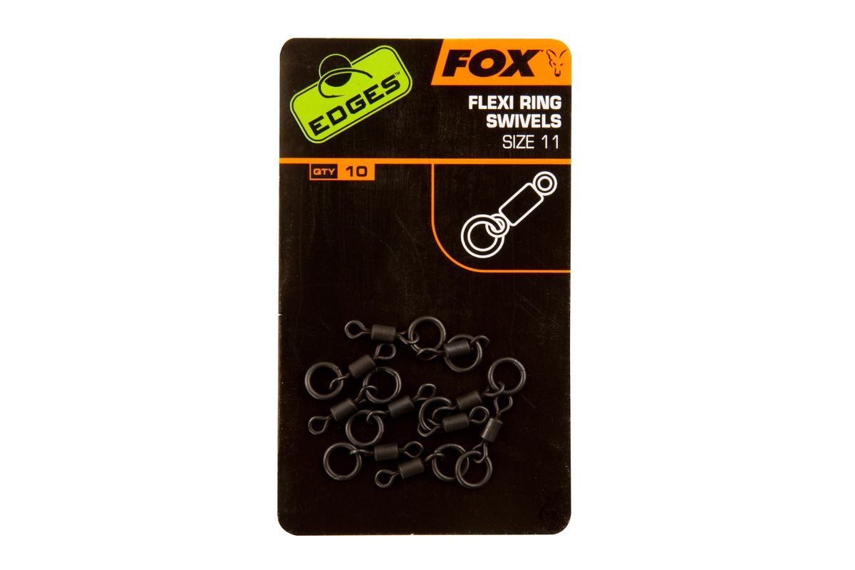 Fox Obratlíky s kroužkem Edges Flexi Ring Swivel 10ks