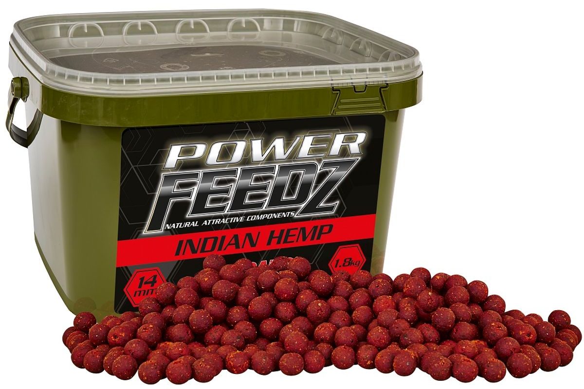 Starbaits Boilies Power FEEDZ Indian Hemp 1,8kg
