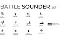 Black Cat Signalizátor Battle Sounder Set 2+1 Černý