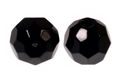 Zeck Skleněné korálky Faceted Glass Beads Black 10ks