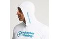 Adventer & fishing Funkční hoodie UV tričko White & Bluefin