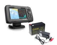 Lowrance Echolot Hook Reveal 5 se Sondou HDI 83/200khz + baterie + nabíječka ZDARMA