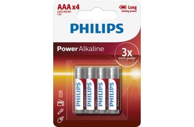 Philips Baterie Powerlife mikrotužka LR03 AAA 4ks