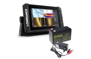 Lowrance Echolot Elite FS 9 se sondou Activeimaging 3v1 + baterie + nabíječka ZDARMA