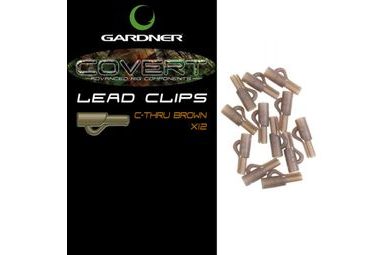 Gardner Klip na boční olovo Covert Lead Clips C-Thru Green 12ks