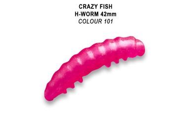Crazy Fish Umělá Nástraha MF H worm 42mm Barva 101 Sýr Floating