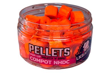 LK Baits Pop-up Pelety v dipu Compot NHDC 40g