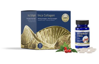 Inca Collagen Mořský kolagen 30 sáčků + dárek Vitamín C