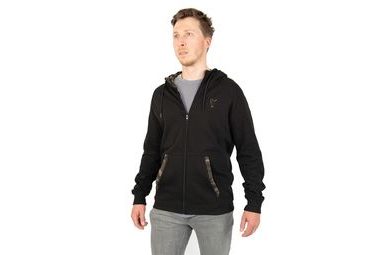 Fox Mikina LW Black/Camo Print Zip Hoody