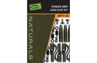 Fox Montáž Edges Naturals Power Grip Lead clip kit x 5