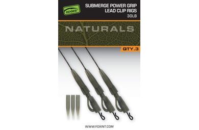 Fox Montáž Edges Naturals Submerge Power Grip Lead Clips 3ks