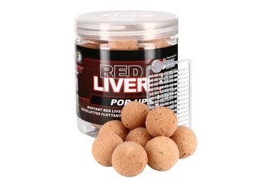 Starbaits Plovoucí boilies Pop Up Red Liver 50g