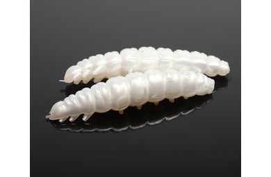 Libra Lures Larva Silver Pearl