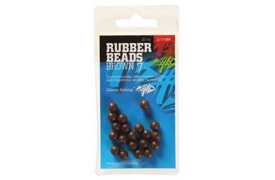 Giants Fishing Gumové kuličky Rubber Beads Transparent Brown 20ks