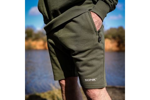 Sonik Kraťasy Green Fleece Shorts