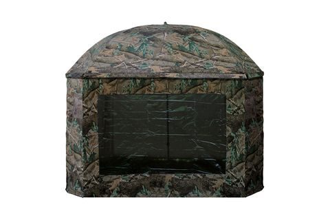 Suretti Deštník s bočnicí Full Cover 2man Camo 3,2m + set na podporu deštníku