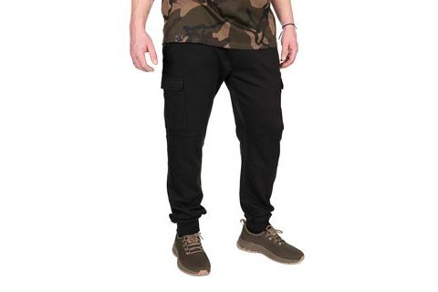 Fox Tepláky LW Black / Camo Combat Joggers