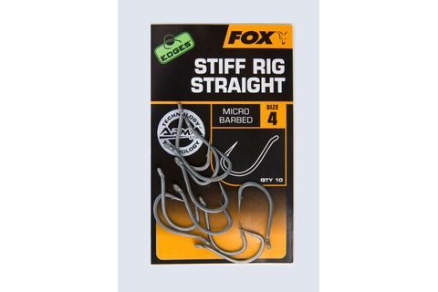 Fox Háčky EDGES Stiff Rig Straight 10ks