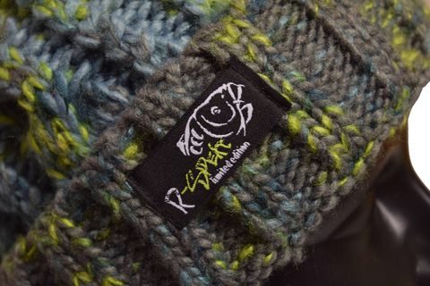 R-Spekt Kulich MAXI PomPom beanie šedozelený