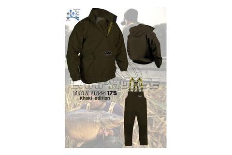 VASS Nepromokavé Kalhoty s kšandami VASS-TEX 175 Khaki