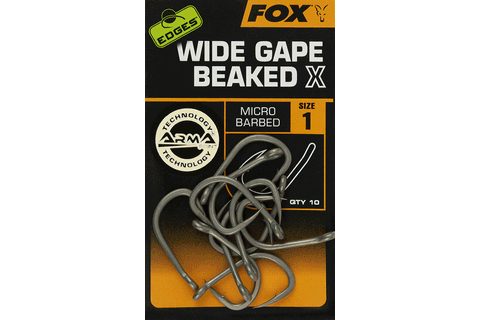 Fox Háčky Edges Wide Gape Beaked X Hooks 10ks