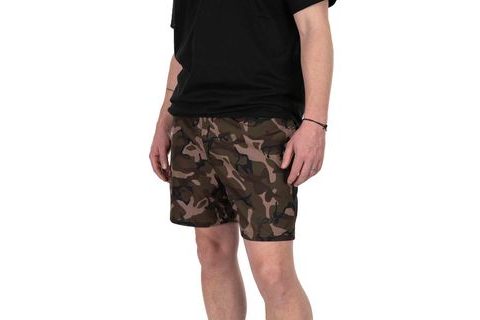 Fox Koupací kraťasy Black / Camo LW Swim Shorts