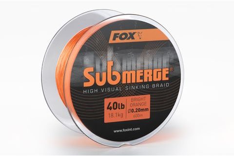 Fox Šňůra Submerge High Visual Orange Sinking Braid