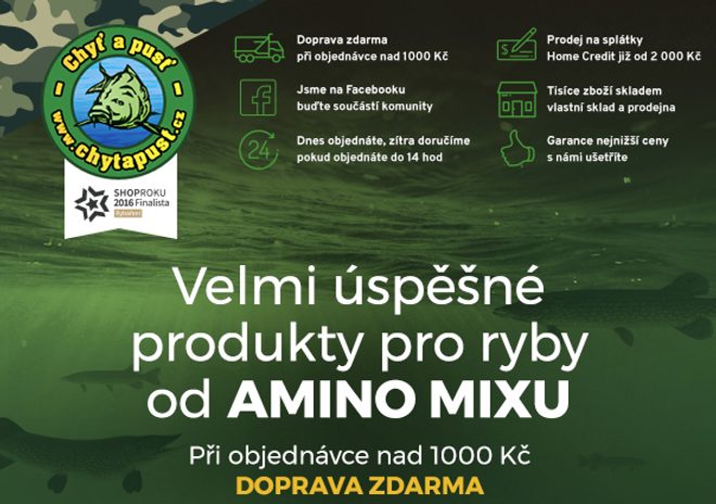 Velmi úspěšné produkty pro ryby od Amino Mixu