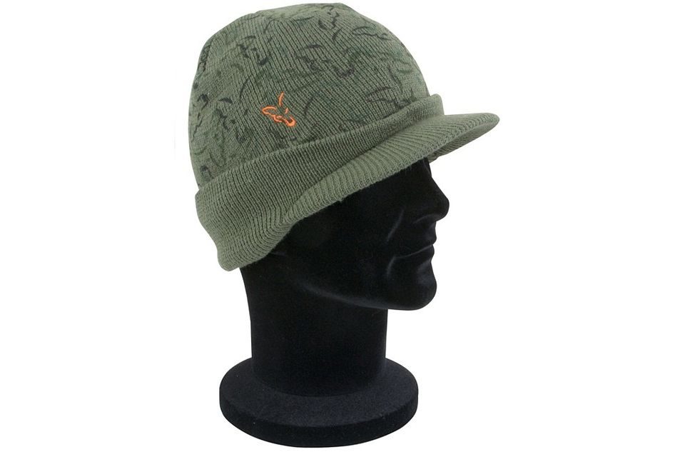 Fox Kulich s kšiltem Carp Peaked Beanie Olive