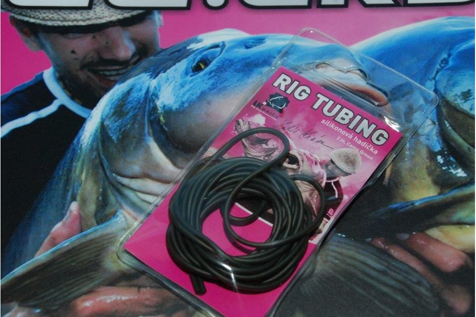 LK Baits Rig Tubing Camo Green 2m