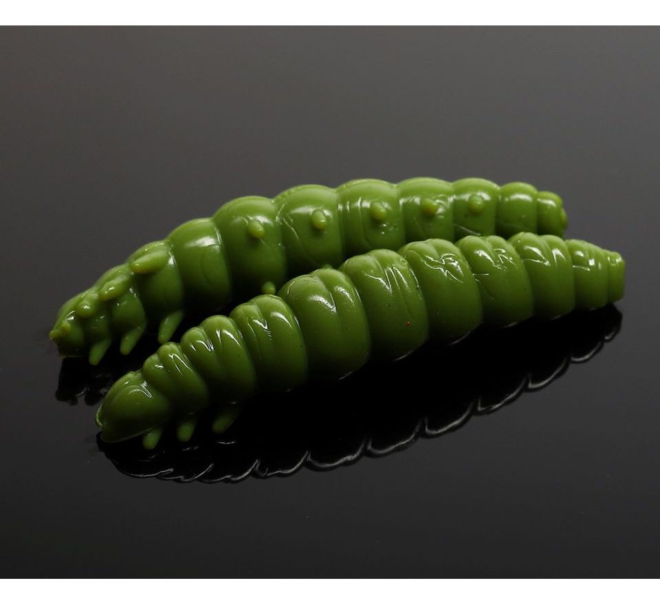 Libra Lures Larva Olive Green