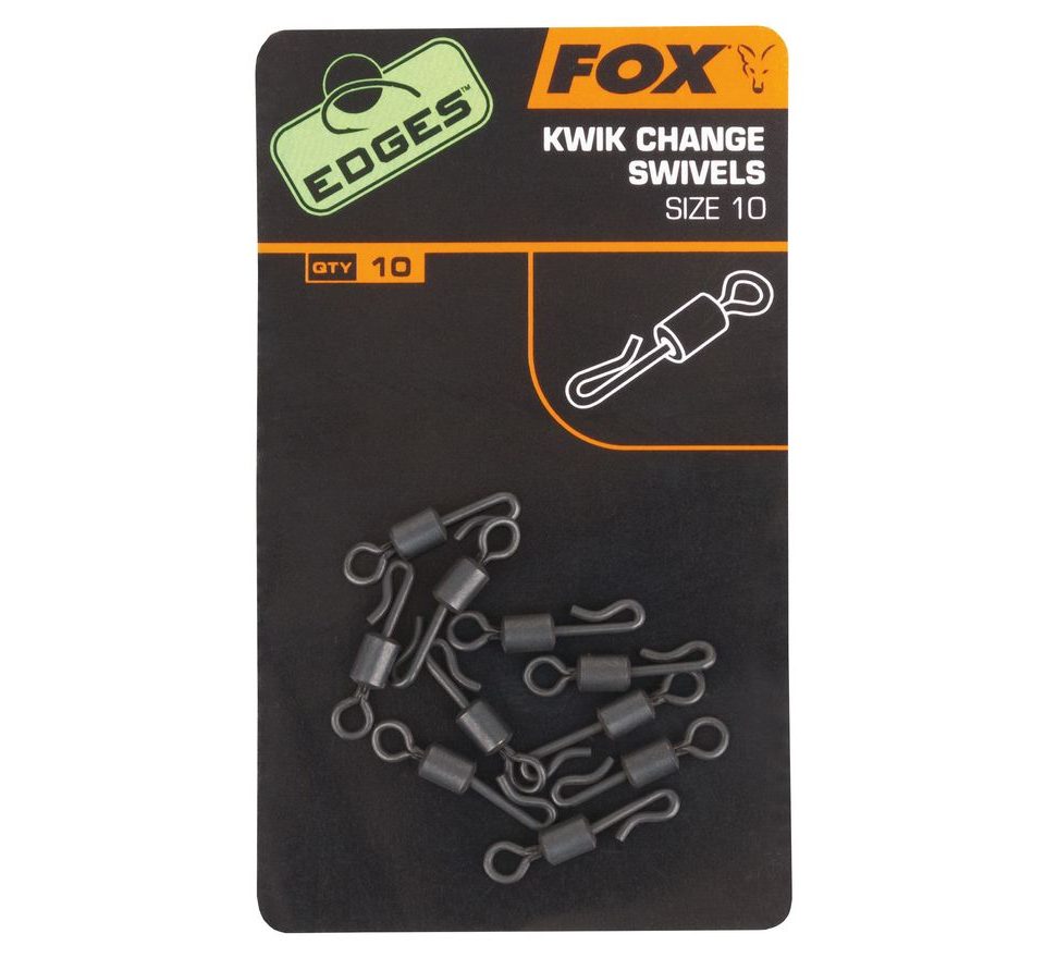 Fox Rychlovýměnné obratlíky Edges Kwik Change Swivel 10ks